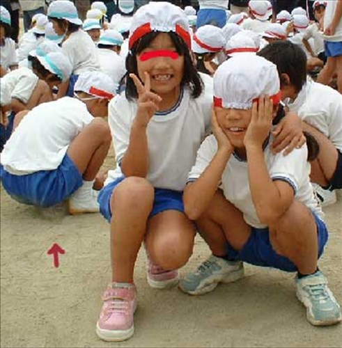 運動会にての写真