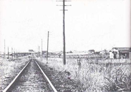 昔の線路の写真