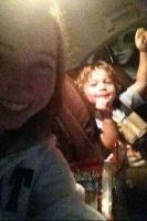 車内にての画像