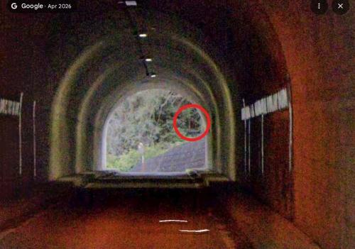 石山トンネルのコメント欄に投稿された写真