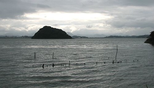 湖山池・青島の写真