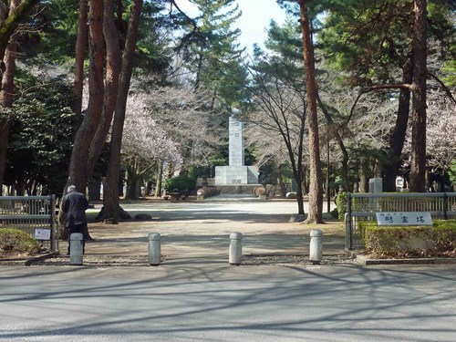 【神奈川県】相模原慰霊塔と相模原市営斎場を結ぶラインの画像