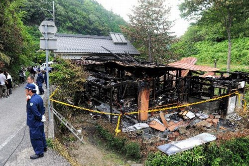 山口連続殺人放火事件現場