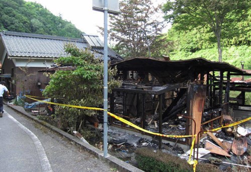 山口連続殺人放火事件現場