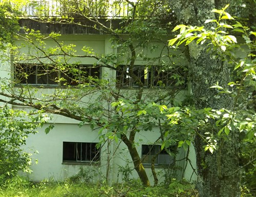 赤館城跡公園内の廃墟(ホテル 東駒会館)