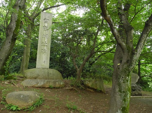 2016年06月15日撮影
岩槻城址公園 公園の南東に建つ｢白鶴城址碑｣