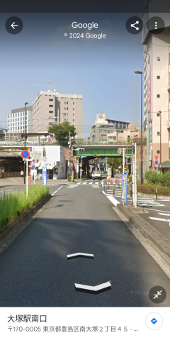 大塚駅南口ガード下の写真