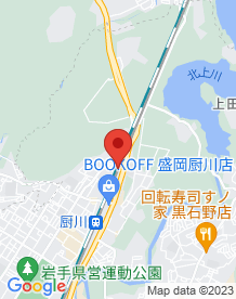【盛岡市】厨川の鉄道の真上にある橋の画像