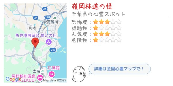 嶺岡林道の怪 - 全国心霊マップの画像