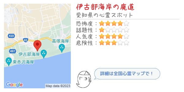 伊古部海岸の廃道