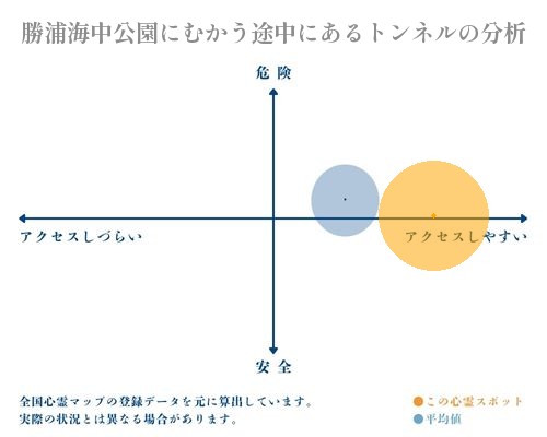 勝浦海中公園にむかう途中にあるトンネルの分析画像