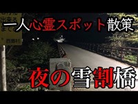 【一人で心霊スポット】夜の雪割橋に行く・・・一人心霊スポット探索・・