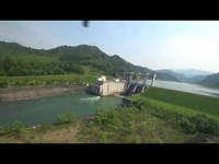 福島県只見町　黒谷発電所（ゴム堰）～只見ダム場外離陸地着陸