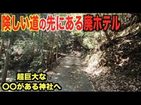 山上にある廃ホテルと神社までの道のりが最強（最狭）すぎた...