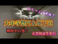 大年寺惣門＆地下道【心霊検証生配信】宮城県　#心霊　#心霊スポット