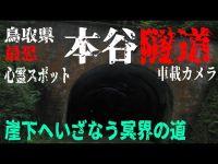 鳥取県心霊スポット探索ツアー 鳥取県最恐心霊スポット 本谷隧道 車載カメラ