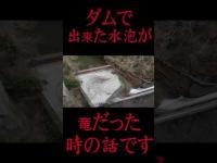 #Shorts ダムの水泡が竜神様だった時の話です