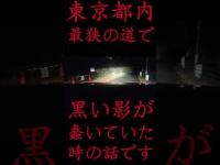 #Shorts 東京都内最狭の道で黒い影が蠢いていた時の話です