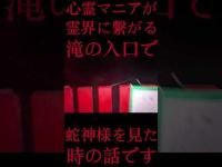 #Shorts 心霊マニアが霊界に繋がる滝の入口で蛇神様を見た時の話です