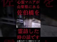 #Shorts 心霊マニアが山梨県にある佐伯橋に霊訪した時の話です