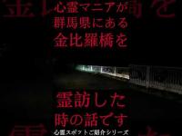 #Shorts 心霊マニアが群馬県にある金比羅橋に霊訪した時の話です