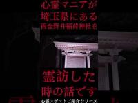 #Shorts 心霊マニアが埼玉県にある西金野井稲荷神社に霊訪した時の話です