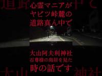 #Shorts 心霊マニアがヤビツ峠麓の道路真ん中で大山阿夫利神社石尊様の鳥居を見た時の話です