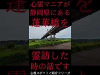 #Shorts 心霊マニアが静岡県にある蓬莱橋に霊訪した時の話です