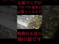 #Shorts 心霊マニアがバラバラ事件の心霊トンネルで呪物石を見た時の話です