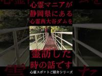#Shorts 心霊マニアが静岡県にある西大谷ダムに霊訪した時の話です
