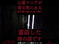 #Shorts 心霊マニアが埼玉県にある秩父湖に架かる吊り橋に霊訪した時の話です