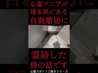 #Shorts 心霊マニアが埼玉県にある老婆自殺踏切に霊訪した時の話です