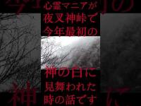 #Shorts 心霊マニアが夜叉神峠で今年最初の神の白に見舞われた時の話です