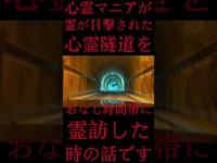 #Shorts 心霊マニアが霊が目撃された心霊隧道をおなじ時間帯に霊訪した時の話です