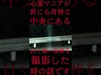 #Shorts 心霊マニアが世にも奇妙な中央にある白く細い縦棒を撮影した時の話です