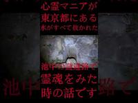 #Shorts 心霊マニアが東京都にある水がすべて抜かれた池中の謎通路で霊魂をみた時の話です